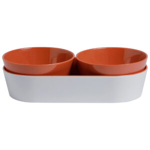 Set Aperitivo Melamina Summer – Coral, 3 Pc