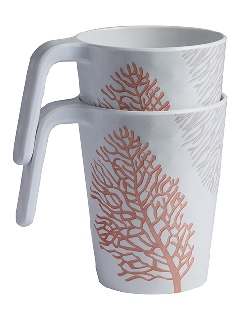 Jarrita Melamina Antideslizante Harmony – Coral, 6 P - Imagen 2
