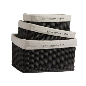 Set 3 Cestas Hawaii – Black, Set 3